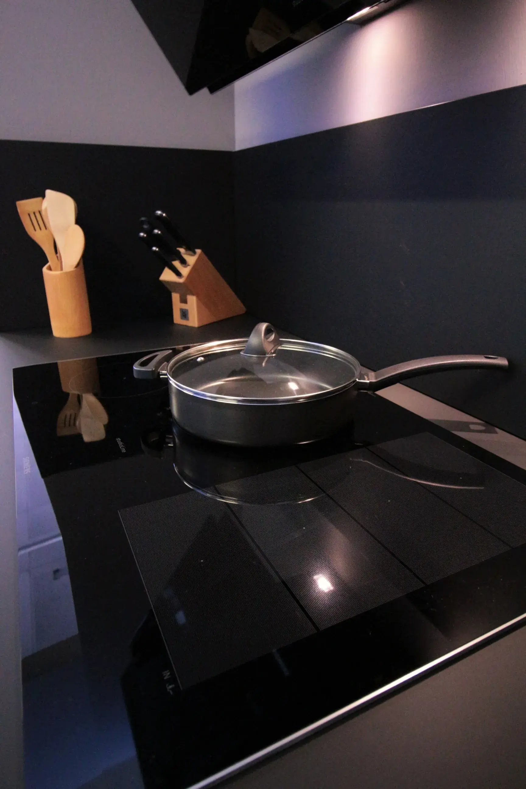 In Arbeitsplatte integriertes Kochfeld